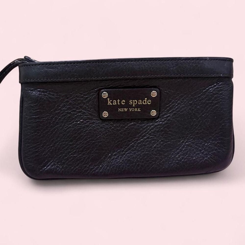 Kate Spade New York Sparkly Black Wristlet